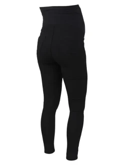 Umstandsjeans mit Slim Fit in Black Denim