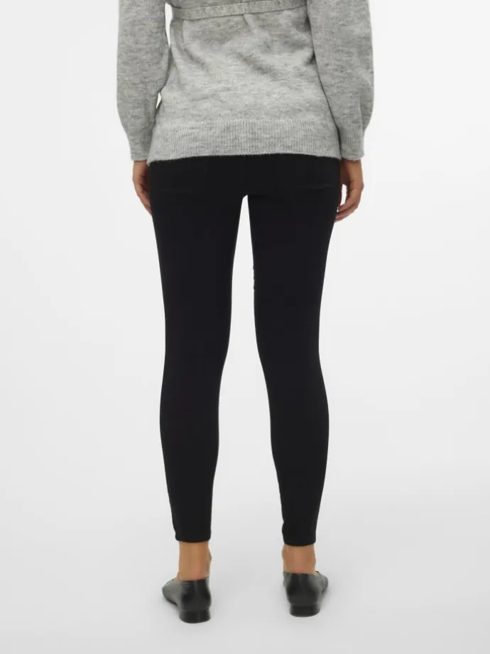 Umstandsjeans mit Slim Fit in Black Denim