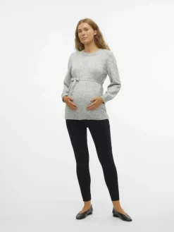 Umstandsjeans mit Slim Fit in Black Denim