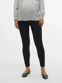 Umstandsjeans mit Slim Fit in Black Denim