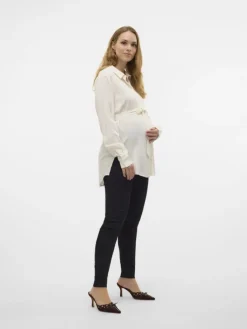 Umstandsjeans mit Slim Fit in Black