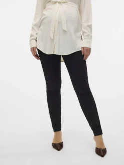 Umstandsjeans mit Slim Fit in Black