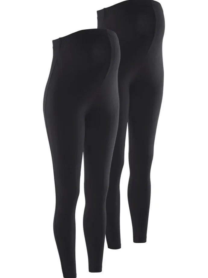 Umstandsleggings in schwarz