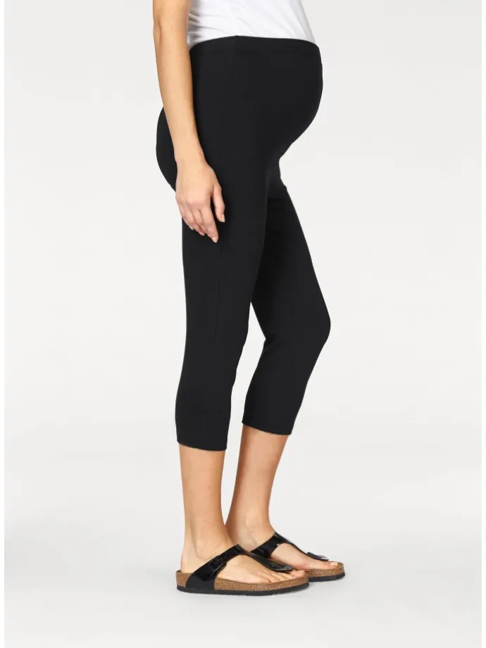 Umstandsleggings in schwarz