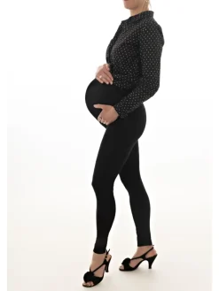 Umstandsleggings JULIA Doppelpack hellgrau-schwarz