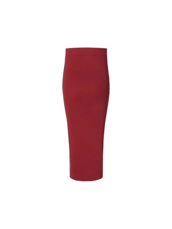 Umstandsrock Over The Belly in Tibetan Red