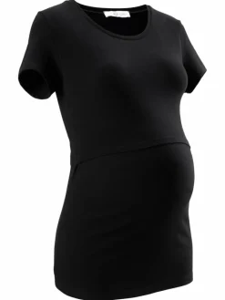 Umstandsshirt in schwarz/weiß