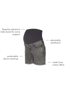 Umstandsshorts Jeans Jamie in Grey Denim