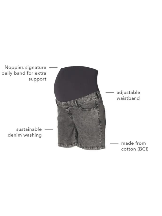 Umstandsshorts Jeans Jamie in Grey Denim