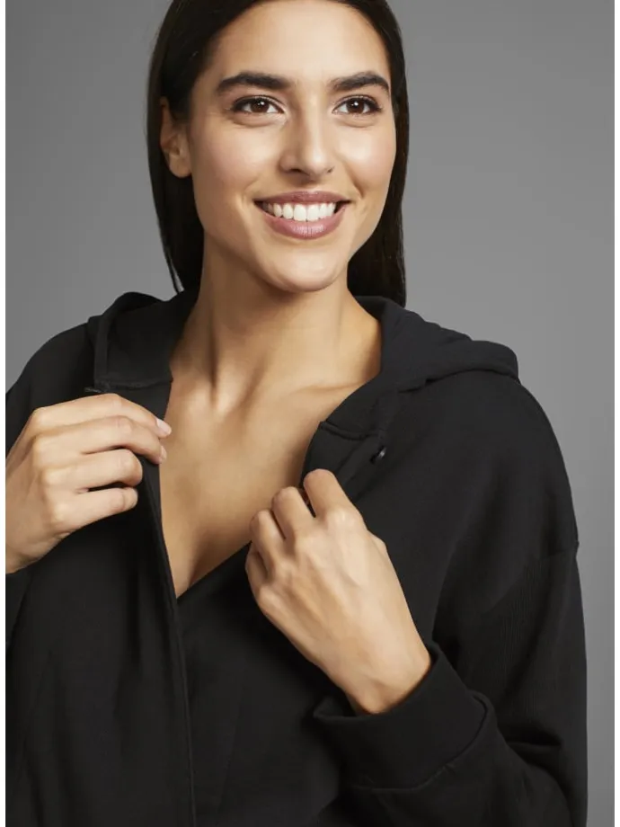 Umstandssweatshirt in schwarz