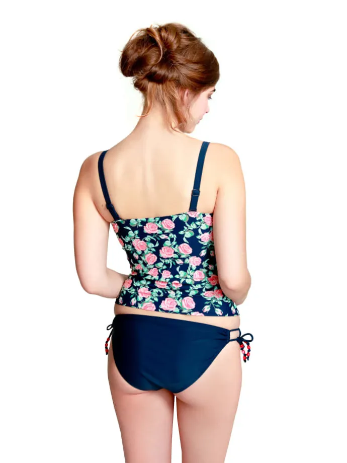 Umstandstankini "CAMERON" D/E- Cup Rosendruck