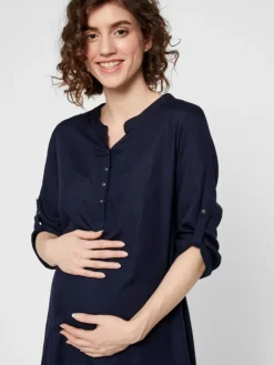 Umstandstunika Shirt in Navy