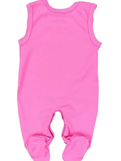 Unisex Baby Strampler mit Spruch in pink