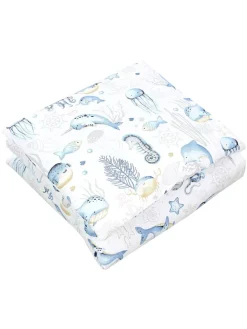 Unisex Baby Wiegenset 4-teilig in balticblau