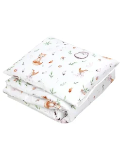 Unisex Baby Wiegenset 4-teilig in grün/beige