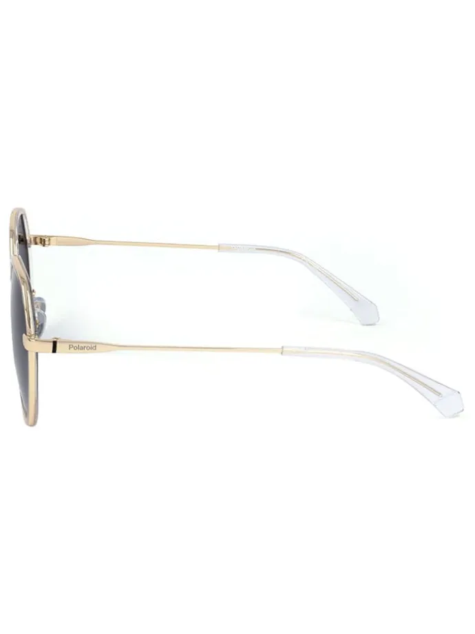 Unisex-Sonnenbrille in Dunkelblau/ Gold
