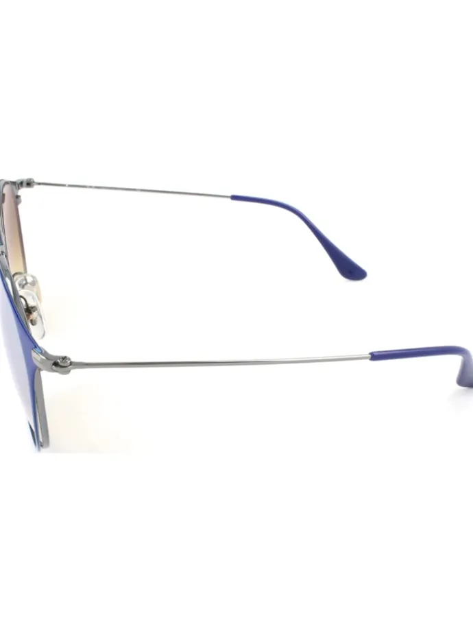 Unisex-Sonnenbrille in Dunkelblau/ Silber