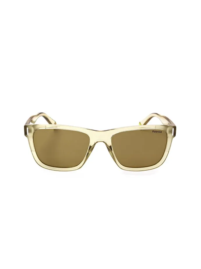 Unisex-Sonnenbrille in Gelb/ Khaki