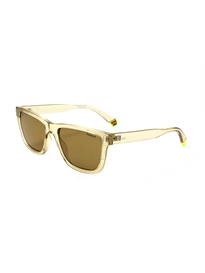 Unisex-Sonnenbrille in Gelb/ Khaki