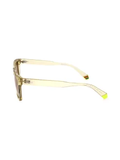Unisex-Sonnenbrille in Gelb/ Khaki
