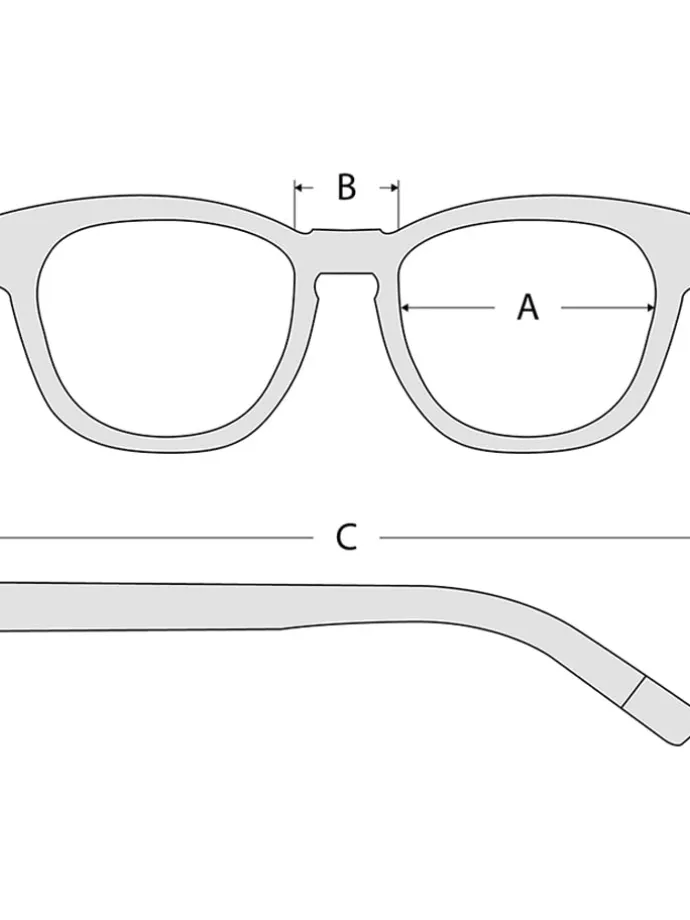 Unisex-Sonnenbrille in Gelb/ Khaki