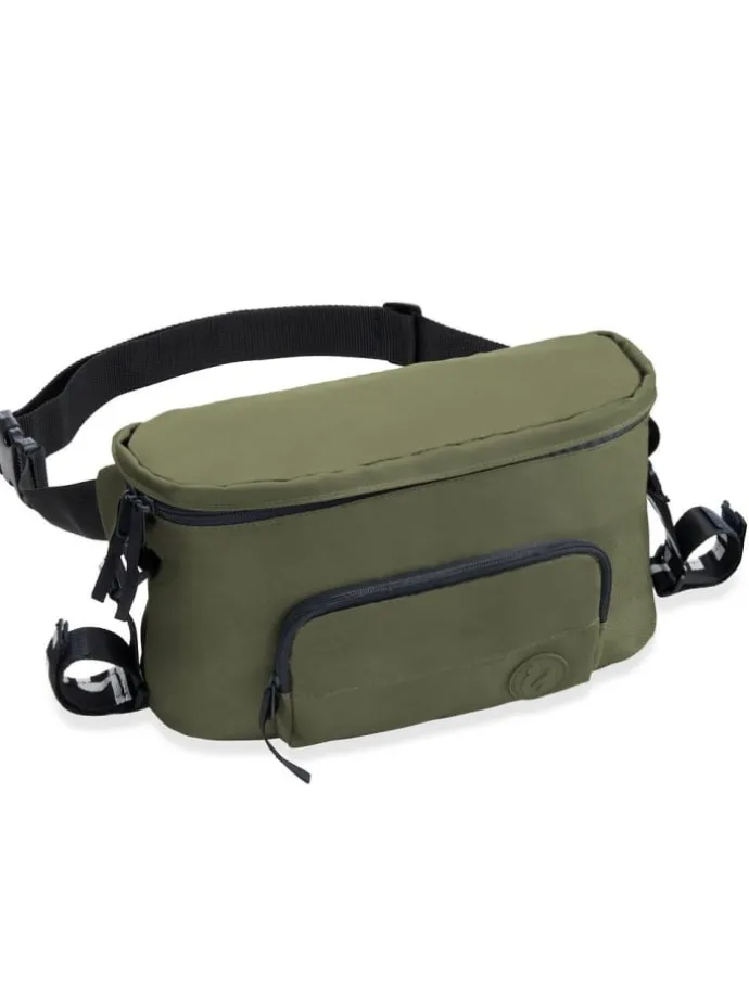 Universal Kinderwagen Organizer und Bauchtasche in gruen,schwarz