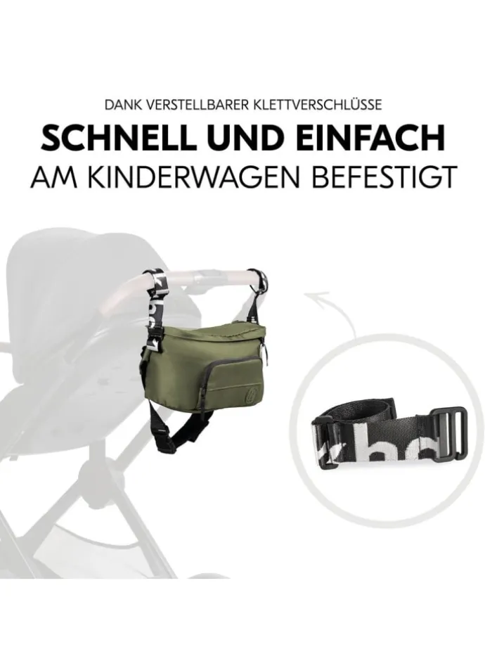 Universal Kinderwagen Organizer und Bauchtasche in gruen,schwarz