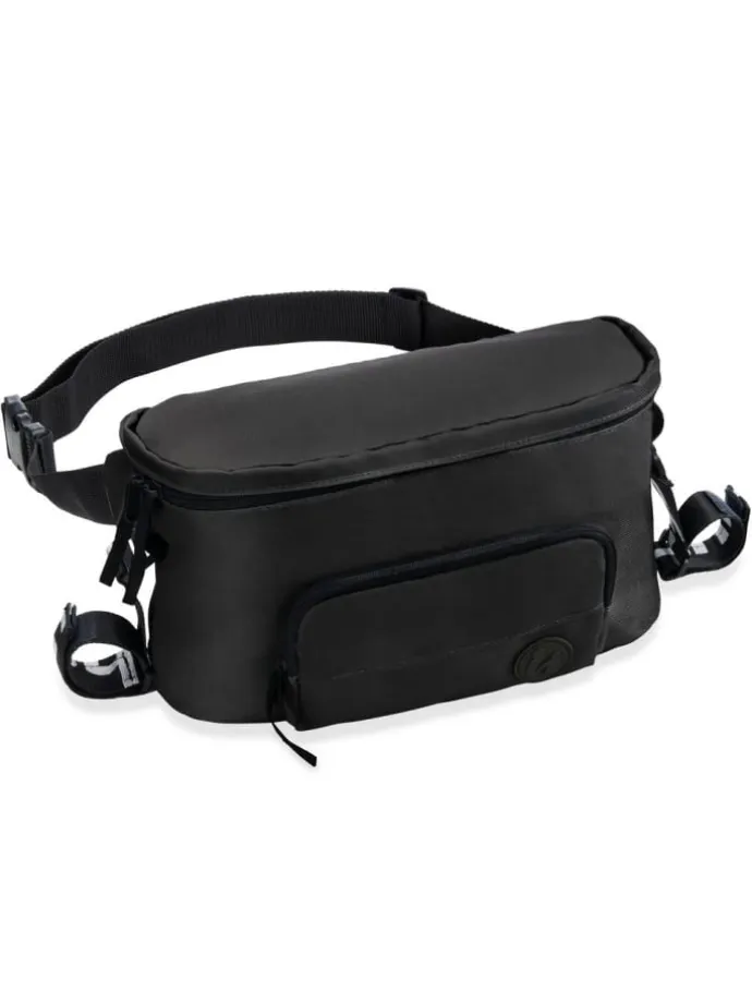 Universal Kinderwagen Organizer und Bauchtasche in schwarz