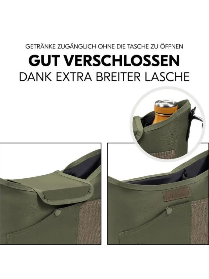 Universal Kinderwagen Organizer - Olive in gruen,schwarz