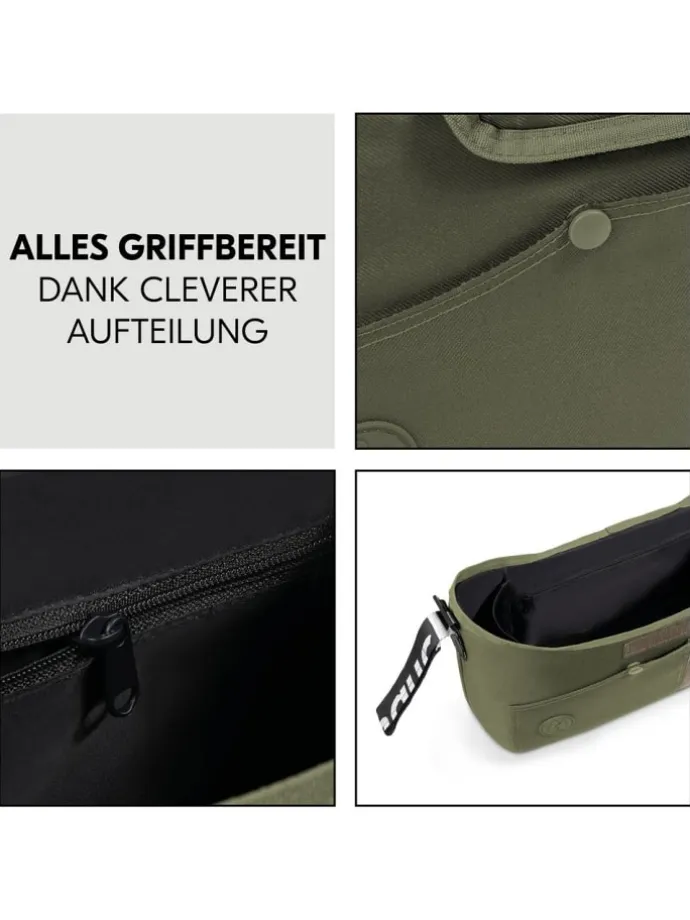 Universal Kinderwagen Organizer - Olive in gruen,schwarz