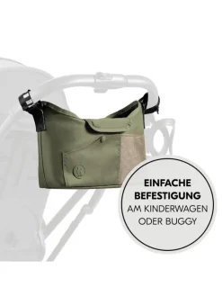 Universal Kinderwagen Organizer - Olive in gruen,schwarz