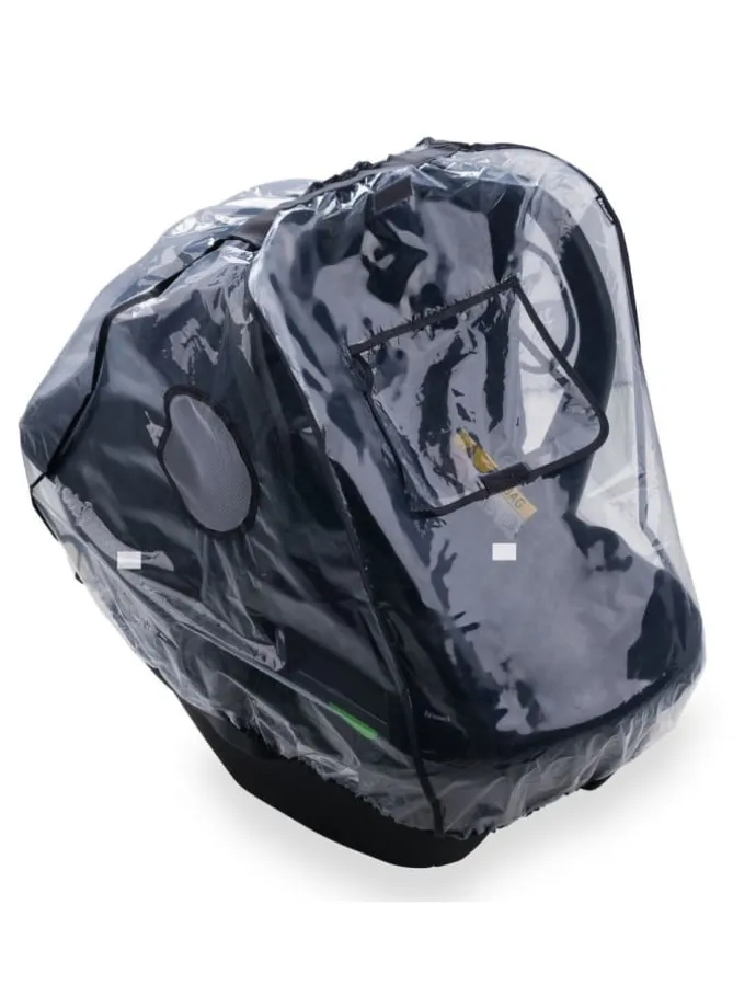 Universal Regenschutz für Babyschalen in schwarz,grau