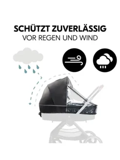 Universal Regenschutz für Kinderwagen Ba in schwarz,grau