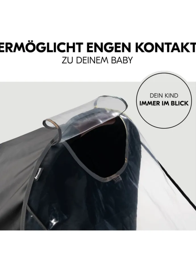 Universal Regenschutz für Kinderwagen Ba in schwarz,grau