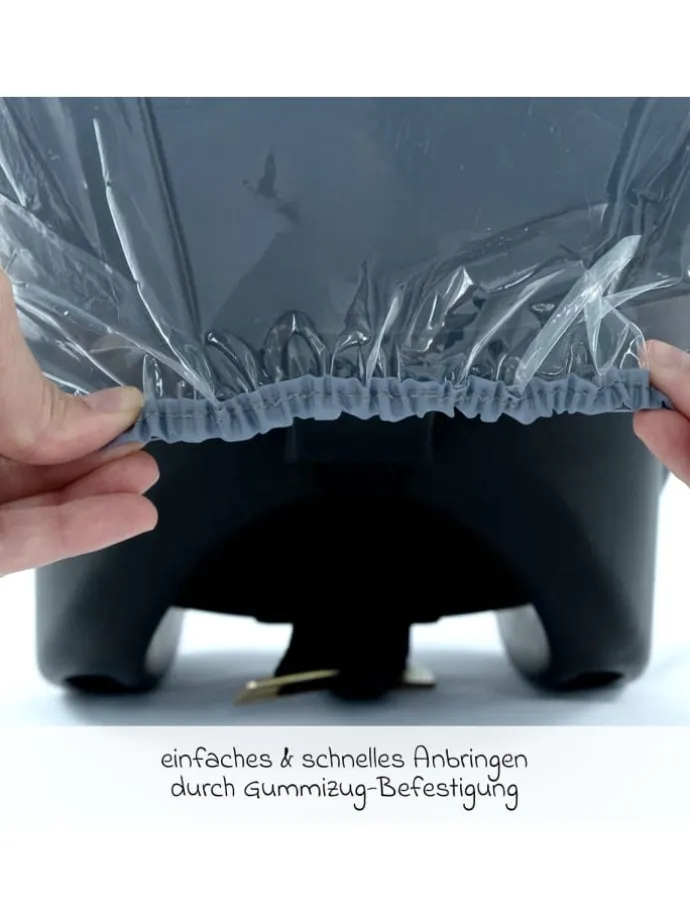 Universal Regenschutz für Babyschale mit in grau