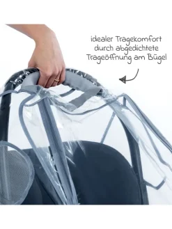 Universal Regenschutz für Babyschale mit in grau