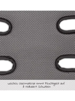Universal Sommer Sitzauflage für Kinderwagen, in grau,schwarz