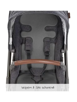 Universal Sommer Sitzauflage für Kinderwagen, in grau,schwarz