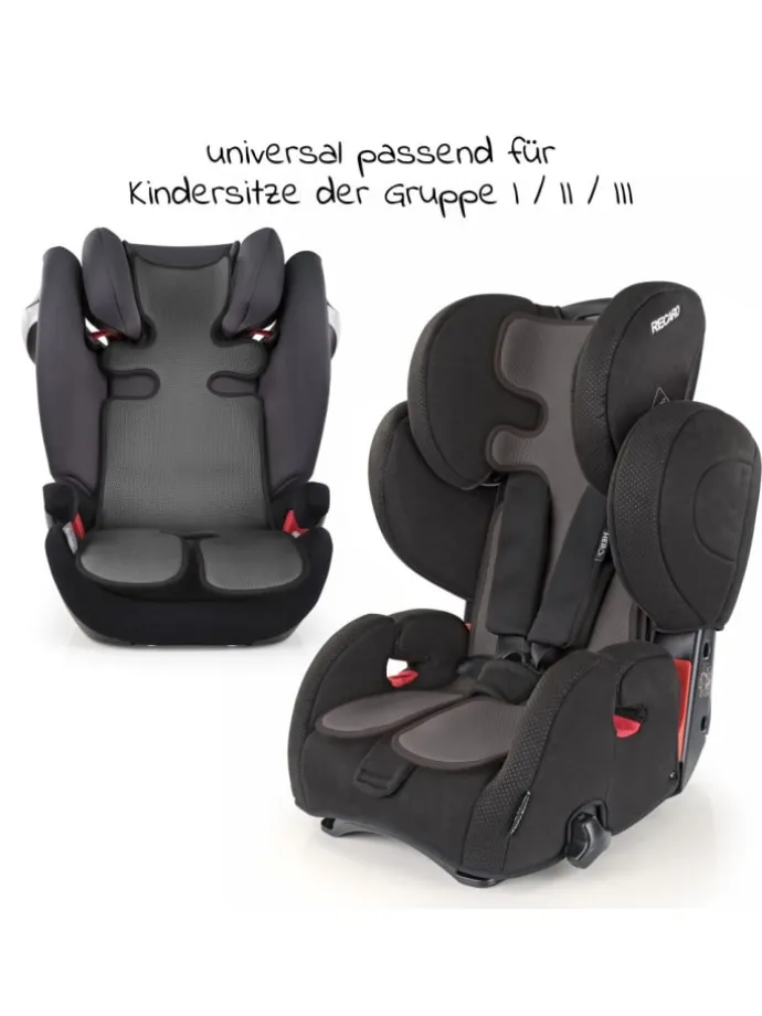 Universal Sommer Sitzauflage für Kinderwagen, in grau,schwarz