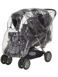 Universal-Regen-Verdeck für Geschwisterwagen in Transparent