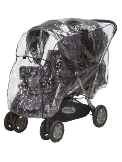 Universal-Regen-Verdeck für Geschwisterwagen in Transparent