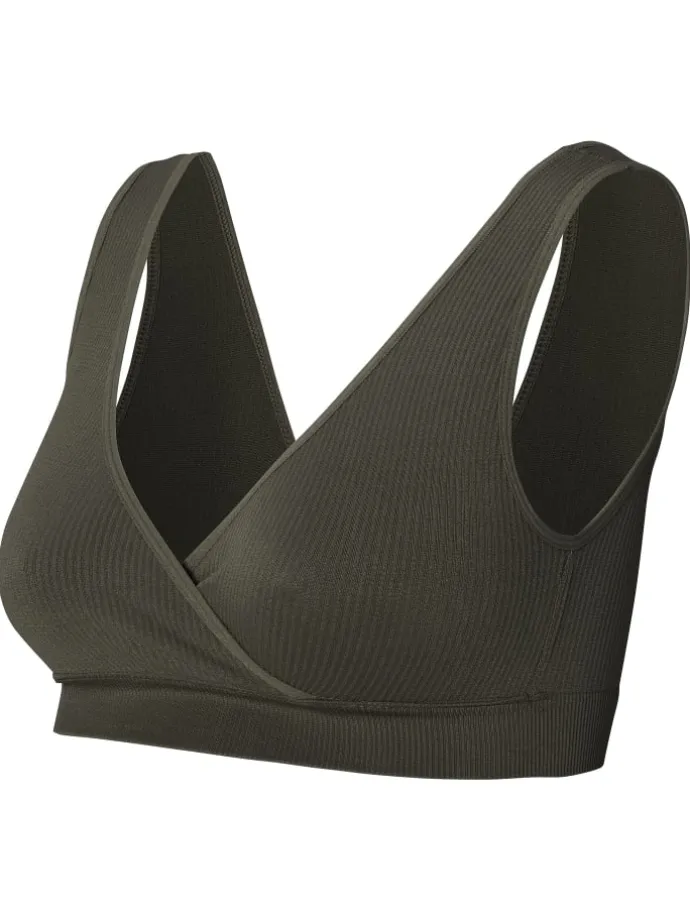 Unwattierte Still-Bh Gayla in Olive