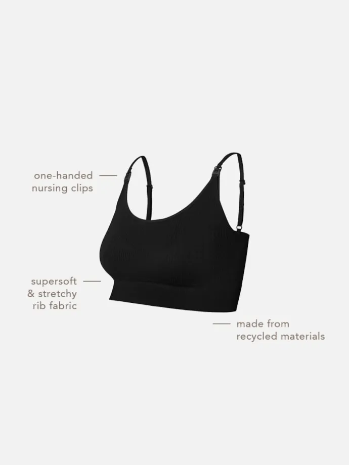Unwattierte Still-Bh Mira in Black