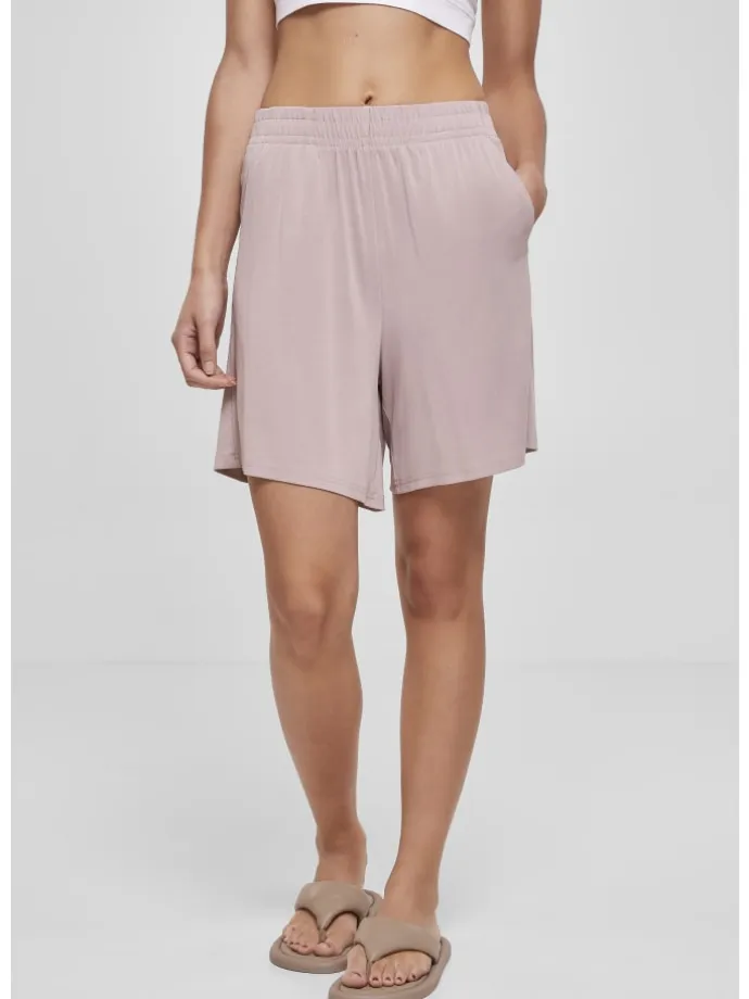 Urban Classics Damen Ladies Modal Shorts in duskrose