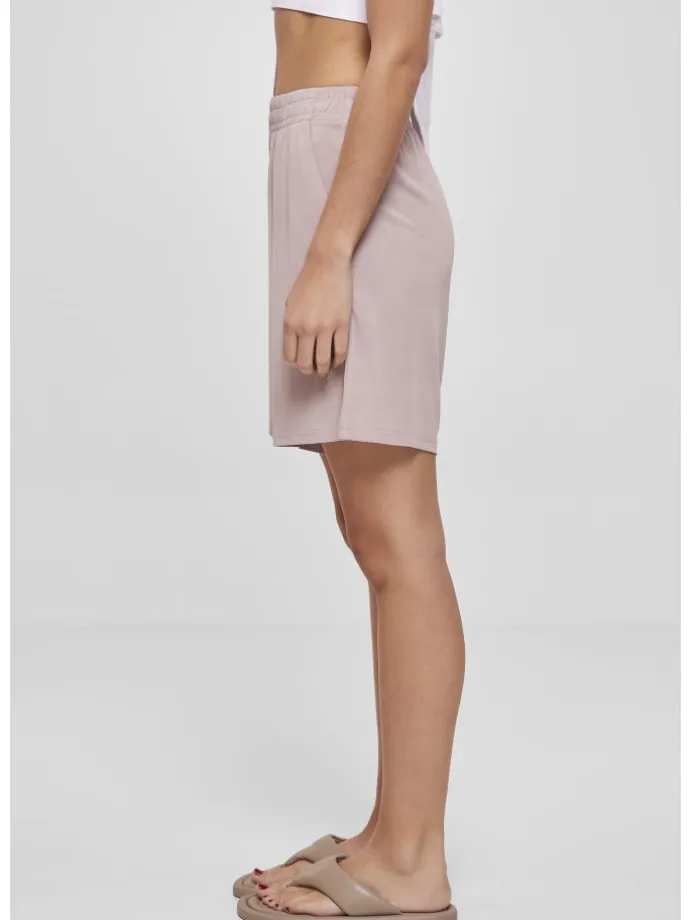 Urban Classics Damen Ladies Modal Shorts in duskrose