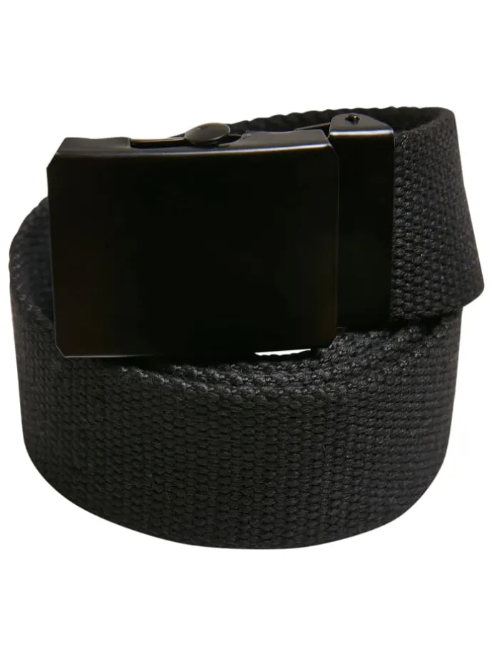 Urban Classics Unisex Belts Trio Kids in black/bodegagreen/magicmango