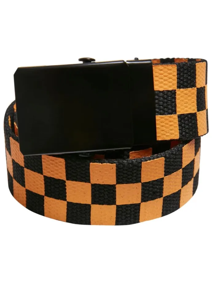 Urban Classics Unisex Belts Trio Kids in black/bodegagreen/magicmango