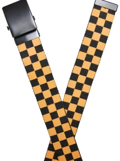 Urban Classics Unisex Belts Trio Kids in black/bodegagreen/magicmango