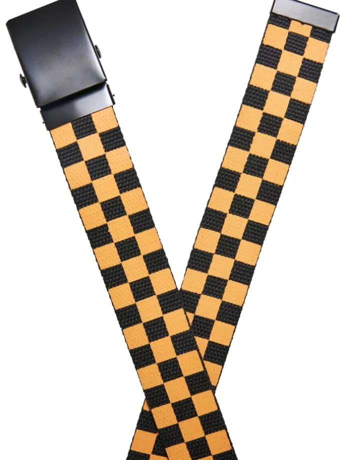 Urban Classics Unisex Belts Trio Kids in black/bodegagreen/magicmango