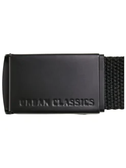 Urban Classics Unisex Canvas Belt Kids 2-Pack in black+white